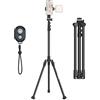 SMALLRIG Treppiede per Telefono con Telecomando, Treppiede Portatile da 170 cm Piegabile all'Inverso, Supporto per Luce Universale per Fotografia, Vlogging, Selfie e Live Streaming - 4363