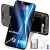 Reparo per iPhone 13 Mini LCD Schermo per iPhone 13 Mini LCD Display A2628 A2481 A2626 A2629 A2630 13Mini Digitalizzatore Touchscreen Full Assembly con Strumenti (Nero,5.4)