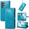 Fertuo Cover per Oukitel C61 / C61 Pro, Custodia Portafoglio a Libro in Pelle Flip Case con Porta Carte, Chiusura Magnetica e Stand [Disegni di Mandala] Interno Silicone Sottile Antiurto, Blu
