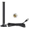 Bingfu Antenna Mobile VHF UHF Radioamatore Bibanda 136-174 MHz 400-460 MHz 2,5/3,5 dBi Antenna in Vetroresina con Base Magnetica e Cavo RG58 5 m Connettore PL259 Maschio per Nautica Auto