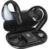 HIFI WALKER Cuffie Open-Ear Bluetooth 5.3 Sport, Driver HiFi 16,2mm, 12h Musica, Cuffie Wireless Bluetooth per Correre, Multi-Device, 8h Chiamate, 50h Standby