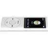 Dioche Lettore e Mp3 in Lega di Alluminio Elegante Suono Multifunzionale Senza Perdita Sottile Schermo LCD da 1,8 Pollici Lettore Musicale Portatile (Argento)