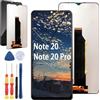 Yuxyiony Nuovo Schermo di Ricambio per Cubot Note 20/Note 20 PRO Display LCD Riparazione dello Schermo e Sostituzione Strumento Accessori