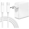 ANDHOT Caricatore veloce USB C 106W-96W, Caricabatteria veloce MacBook Pro,Compatibile con MacBook Pro 16, 15,14,13， Air 13 pollici iPad 12.9 11 pollici e tutti i dispositivi USB C，Cavo 2M