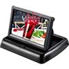 PolarLander Sistema di parcheggio per telecamera pieghevole per monitor LCD TFT da 4,3 pollici con monitor per auto pieghevole per monitor retrovisore per auto NTSC PAL