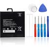 SwarKing Batteria di ricambio compatibile con Mi Pad 4 / M1806D9E / M1806D9W BN60 con toolkit