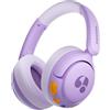 awatrue Cuffie Bluetooth per Bambini, Tasti Giganti & Microfono Integrato, Bluetooth 5.4 + Cavo AUX, Limite di Volume di 85 dBA, per l'uso a Scuola/in Viaggio (Violet)