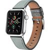 MUENShop Cinturino in Pelle di Pecora Compatibile con Apple Watch 38mm/40mm/41mm Cinturini di Ricambio in Vera Pelle Cinturino per iWatch