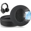 SOULWIT Cuscinetti Auricolari in Gel di Raffreddamento Ricambio per Sony MDR-XB950 XB950BT XB950B1 XB950N1 XB950AP Over-Ear Cuffie, Padiglioni con Schiuma di Memoria ad Isolamento del Rumore - Nero