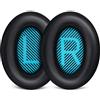 Bingle Cuscinetti Auricolari di Ricambio Imbottiture per Bose Cuffia, Cuscinetti Cuffie per Bose Comfort calmo 15 QC15 QC25 QC35 Ae2 Ae2i Ae2w Cuffie Over-Ear（1 paio nero)