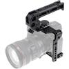 FOTGA Gabbia fotocamera e kit maniglia superiore per fotocamera Nikon Z5, Z6, Z7, Z6II, Z7II, stabilizzatore gabbia fotocamera video vlogging in lega di alluminio, compatibile con testa treppiede stan