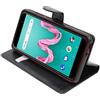 ebestStar - Cover Compatibile con Wiko Lenny 5 Custodia Portafoglio Pelle PU Protezione Libro Flip, Nero [Apparecchio: 153.5 x 74 x 9.2mm, 5.7'']