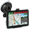 Riloer Navigatore GPS per Auto Portatile da 7 Pollici per Camion, Auto, Touch Screen Capacitivo, con Mappa ad Alta Definizione, FM, Console per Auto 3D