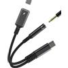 Kefiany Aux Cavo USB C a 3.5mm Cuffie Adapter per Apple iPhone 15 per iPad compatibile per Samsung Audio Tipo Sdoppiatore Auricolari Microfono Ricarica Dongle Caricabatteria Headphone Accessori tp-DZBZB