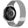 PaceBid Metallo Cinturino per Samsung Galaxy Watch 7/6/5/4 (40mm 44mm)/FE | per Samsung Galaxy Watch 6 Classic (43mm 47mm)/4 Classic/5 Pro 45mm, One Click No Gap Metallo Magnetico Bracciale, Argento