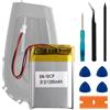 Swark Batteria di ricambio SN-10CP 1200 mAh, compatibile con cuffie Bluetooth Sena 10C/10C Pro, batteria di ricambio con kit di strumenti di riparazione aggiornato