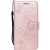DENDICO Cover per iPhone 6 / iPhone 6s (4.7), Pelle Portafoglio Custodia per iPhone 6 / iPhone 6s Custodia a Libro con Funzione di appoggio e Porta Carte di Credito - Oro Rosa