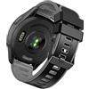 SumRioo 18mm Cinturino per Garmin Forerunner 265S/Forerunner 255S Music/Vivoactive 4S 40mm, Braccialetto Ricambio Silicone Cinturini per Garmin Venu 2S/Forerunner 255S - Nero/Grigio