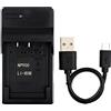 Norifon LI-80B USB Caricatore per Olympus T-100, T-110, X-36