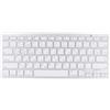 Dpofirs Tastiera in lingua russa, tastiera Bluetooth wireless ultrasottile, tastiera design multifunzionale a 78 tasti per computer/desktop/PC/laptop argento bianco