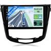 YUNTX [6GB+128GB] Android 15 Autoradio für X-Trail Qashqai j11 Rouge 2014-2018-[Integriertes CarPlay/Android Auto/DSP/GPS]-10.1"IPS 2.5D-Kamera+MIC-DAB/Mirror Link/Bluetooth 5.0/360 Kamera