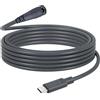 GINTOOYUN Cavo di alimentazione USB-C a DC 3 M/9,84 FT grigio da USB-C a DC 5,5 mm x 2,1 mm, prolunga cavo di alimentazione per Starlink mini, router, fotocamere, ecc