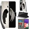 Haninsuze Cover per Samsung Galaxy A22 5G Custodia Cover Pelle Libro Portafoglio con Porta Carte Magnetica Protezione Antiurto Cuoio Flip Case Custodia Cover per Samsung A22 5G, ala