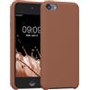 kwmobile Back-cover compatibile con Apple iPod Touch 6G / 7G (6a e 7a generazione) Back Cover Soft Case gommata in morbido silicone TPU - Moca
