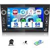 SIXWIN 4+64G Android 15 Autoradio per Opel Corsa d/Astra h/Zafira b/Meriva con Wireless Carplay/Android Auto/Mirrorlink, 7'' Touchscreen Schermo con WiFi GPS Bluetooth 5.0 FM/RDS EQ Telecamera(Nero)