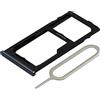 MMOBIEL Doppio Vassoio Carta SIM Compatibile con Samsung Galaxy A42 5G 2020 - Porta Scheda SIM Incl il pin della SIM - Nero