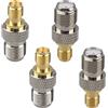 Futheda 4PCS SMA Femmina a F Femmina Antenna Connettore Cavo Coassiale Adattatore Compatibile con LMR Wi-Fi Radio Ricetrasmettitore Wireless LAN Dispositivo RF Applicazione Antenna Esterna Broadcast