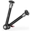 HSU Braccio magico con vite da 1/4, braccio articolato regolabile da 9,8, compatibile con gabbia SmallRig, staffa flash/luce LED/microfono/monitor LCD