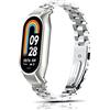 ToVioc Cinturino Compatibile con Xiaomi Mi Band 7/8, Smart Band 7 Pro/8 Active, Xiaomi Redmi Smart Band 2, Cinturino di Ricambio Regolabile in Acciaio Inossidabile Metallo