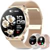 Lefitus Smartwatch Donna Orologio Chiamate e Risposta Bluetooth, 1,32'' HD iOS Android Orologio Tracker Fitness con Musicale Cardiofrequenzimetro Monitor SpO2 Sonno Contapassi Cronometro Smart Watch