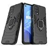 MaiJin Compatibile con OPPO Realme 7 5G, Realme V5 5G Cover, Custodia Armor Anello Cavalletto (Funziona con il Supporto Magnetico per Auto) Case Paraurti (Nero)