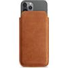 WIIUKA Custodia Cover Cellulare, Protezione Cellulare per iPhone 14 Pro Max 14 Plus, Astuccio Porta Telefono in Pelle Extra Sottile, Design Vintage, Marrone