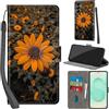 PHINIENLAND Cover per Samsung Galaxy S25 Plus Case PU Pelle Custodia [Kickstand] [Chiusura magnetica] [Slot per Schede], Portafoglio Flip Custodia per Samsung S25 Plus,Crisantemo