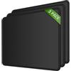 KTRIO Tappetino per Mouse 3 Pezzi Mousepad 280 x 220 x 3 mm, Gioco da Superficie Superfine Sensori di Seta Liscia Pulisci Lavabile per Computer Portatile, PC, Nero