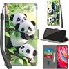 PHINIENLAND Cover per Xiaomi Redmi Note 8 Pro Case PU Pelle Custodia [Kickstand] [Chiusura magnetica] [Slot per Schede], Portafoglio Flip Custodia per Redmi Note 8 Pro,Panda