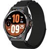 GIOPUEY 24mm Cinturini Compatibile con TicWatch Atlas, Cinturino in Morbido Nylon Intrecciato [Unisex] - Black