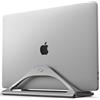 HumanCentric Supporto verticale per laptop per scrivania (grigio spazio) | Supporto regolabile per dock Apple MacBook, MacBook Pro e altri laptop per organizzare lavoro e casa ufficio