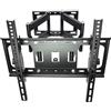 SQUADO Supporto da Parete per TV LED LCD da 20-65 pollici Staffa TV Inclinabile ed Estendibile, Supporto a Muro Ultra Resistente fino a 50 kg VESA fino a 400x400mm LE056