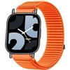 GIOPUEY Cinturini Compatibile con Redmi Watch 5 Lite, Nylon Traspirante Sport Loop Cinturino in Morbido Nylon Intrecciato Strap Band - Orange
