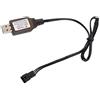 bobeini Caricabatterie 6.4V / 7.4V Li-i SM-3P Telecomando Giocattolo RC USB Portatile Positivo Nero