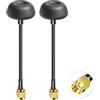 Bingfu Antenna FPV 5,8 GHz, Antenna Pagoda RHCP con Connettore RP-SMA, Guadagno 5 dBi, per Drone FPV, Quadricottero, Visori, Trasmettitore/Ricevitore TX RX, 2pcs