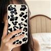 QIODAYI Compatibile con OPPO Find X3 Neo Custodia Morbida in Silicone Stampa Leopardo Rosso Grigio Marrone