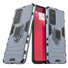 MaiJin Compatibile con OnePlus 9 Pro 5G Cover, Custodia Armor Anello Cavalletto (Funziona con il Supporto Magnetico per Auto) Case Paraurti (Blu Navy)