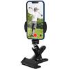 MoKo Supporto per Cellulare da Carrello da Golf,Clip per Cellulari 4,7-6,8 | Supporto per Cellulari, Girevole a 360°, Per Carrelli da Trasporto, Registrazione degli Swing, Trasmissione in Diretta