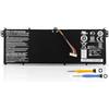 K KYUER AC14B8K AC14B3K Batteria per Acer Aspire R11 R3-131T R5-471T R7-372T R7-371T R5-571T E5-721 E5-731 E5-771G E5-731G ES1-572 ES1-711 ES1-711G A515-51G A515-52G A517-51G V3-111 V3-112P V3-371