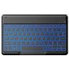 EasyAcc Tastiera Bluetooth, tastiera wireless Bluetooth compatibile con Windows/Android/iOS, tastiera retroilluminata QWERTZ layout tedesco, tastiera con cavo Tape-C da 80 cm, nero